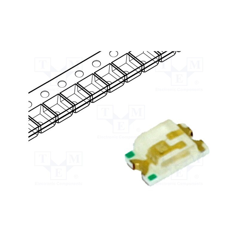 5 pcs x WAH WANG HOLDING - WW-BIS170TS-E - LED, SMD, 0805, blue, 80÷170mcd, 2x1.25x0.7mm, 120°, 2.8÷3.6V, 20mA
