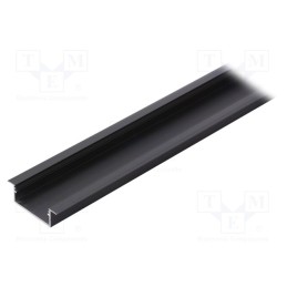 1 pcs x TOPMET - V3210021 - Profiles for LED modules, black, L: 1m, VARIO30-06, aluminium