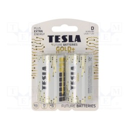 1 set x TESLA BATTERIES - 8594183396606 - Battery: alkaline, 1.5V, D, non-rechargeable, Ø34.2x61.5mm, 2pcs.