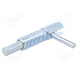 1 pcs x ELESA+GANTER - GN 7017-8-M12-C-ST - Mount.elem: indexing plungers, Plunger mat: zinc plated steel