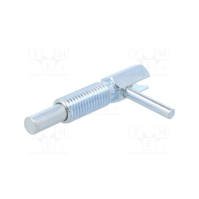 1 pcs x ELESA+GANTER - GN 7017-8-M12-C-ST - Mount.elem: indexing plungers, Plunger mat: zinc plated steel