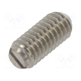 1 pcs x ELESA+GANTER - GN 615-M4-KN - Ball latch, stainless steel, Thread: M4, 9mm, F1: 6N, F2: 14.5N