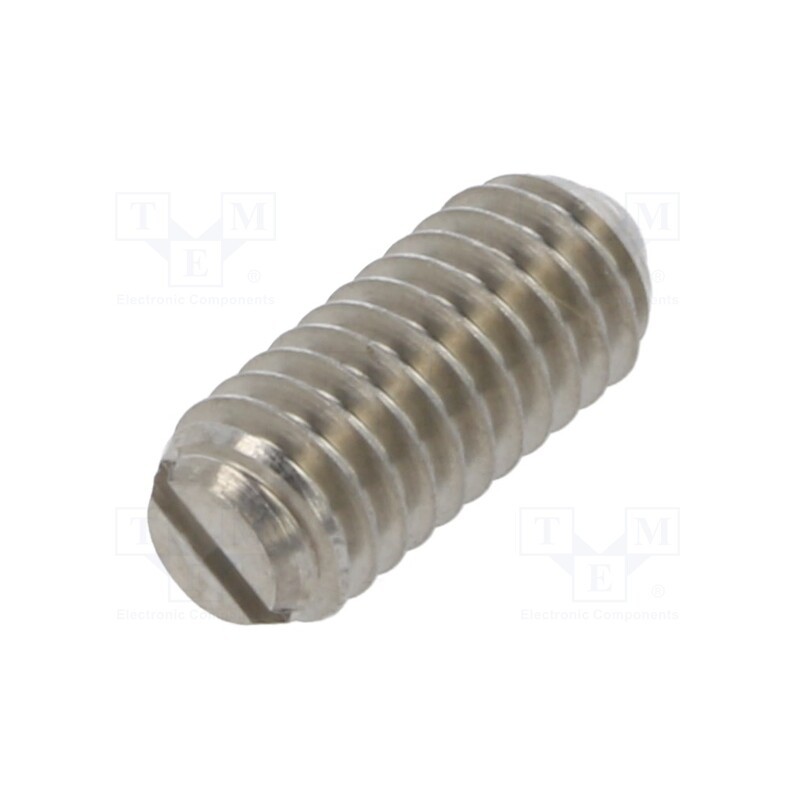 1 pcs x ELESA+GANTER - GN 615-M4-KN - Ball latch, stainless steel, Thread: M4, 9mm, F1: 6N, F2: 14.5N