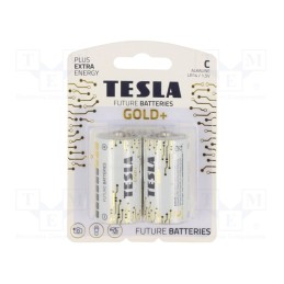 1 set x TESLA BATTERIES - 8594183396590 - Battery: alkaline, 1.5V, C, non-rechargeable, Ø26.2x50mm, 2pcs.