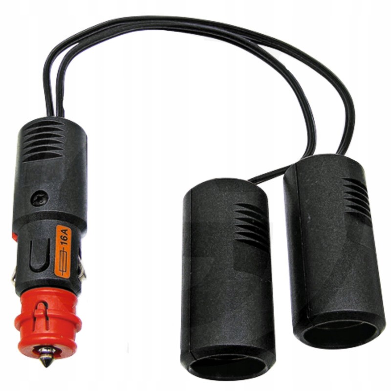 Double connector 2 pin 6 24 v