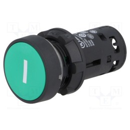 1 pcs x SCHNEIDER ELECTRIC - XB7NA3131 - Switch: push-button, 22mm, Stabl.pos: 1, NO, green, none, IP65, flat