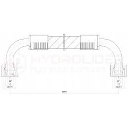 Kk10 1 1000 18 18 hydrolider hydraulic hose