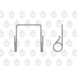 Clutch lever spring 951112 sold by