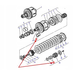 3384502m1 PTO clutch clamping ring