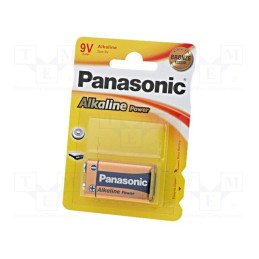 1 set x PANASONIC - 5410853039303 - Battery: alkaline, 9V, 6F22, non-rechargeable, 1pcs, BRONZE