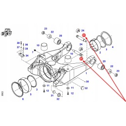 X534509900000 spacer 28 x 40 x 1 mm