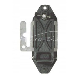 Tape insulator with buckle for electric fence m