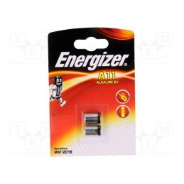 1 set x ENERGIZER - E11A B2 - Battery: alkaline, 6V, A11, non-rechargeable, Ø10x16.5mm, 2pcs.