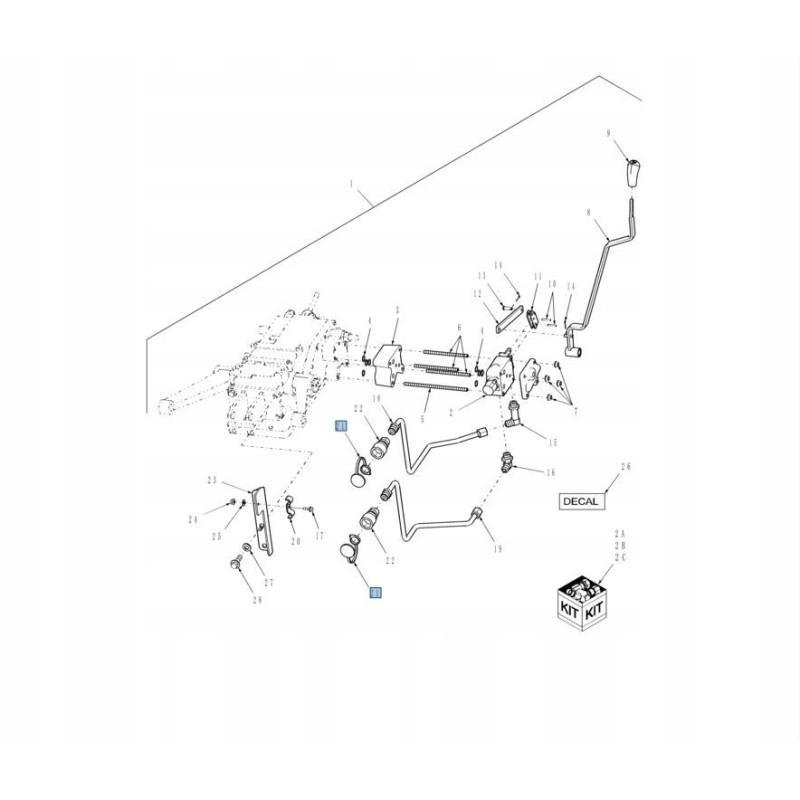 Plumbing plug green New Holland Case 5179576