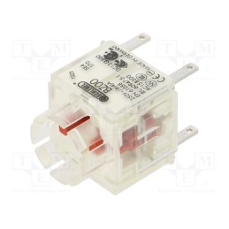 1 pcs x SCHLEGEL - BZOO - Contact block, -30÷70°C, IP00, Contacts: NC x2, 3mm
