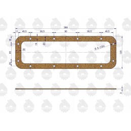 C 330 hub reduction gasket set, original Ursus