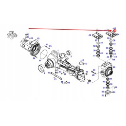 X506251200000 hub reduction housing pin