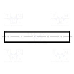 1 pcs x BOSSARD - 1229680 - Threaded rod, M6, aluminium, DIN 975