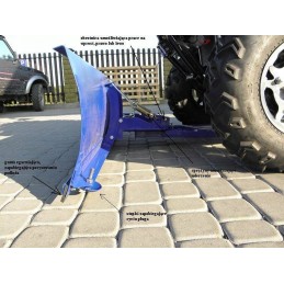 Plug plow blade rubber 130cm x 10cm x 1 2cm