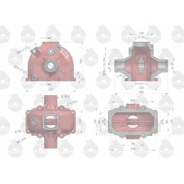 Steering mechanism housing c 330 original born