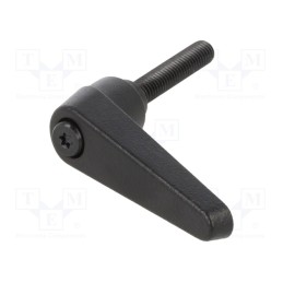 1 pcs x ELESA+GANTER - GN 101-14-M6-32-SW - Lever, adjustable, Thread len: 32mm, Lever length: 45mm