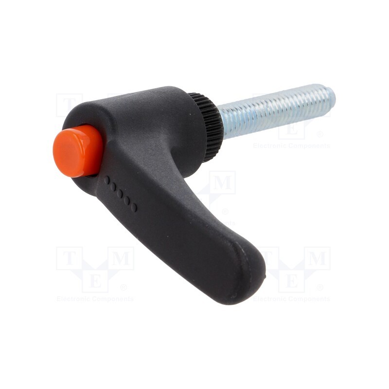 1 pcs x ELESA+GANTER - ERX.63 P-M8X60-C2 - Lever, adjustable, Thread len: 60mm, Lever length: 63mm, -30÷130°C