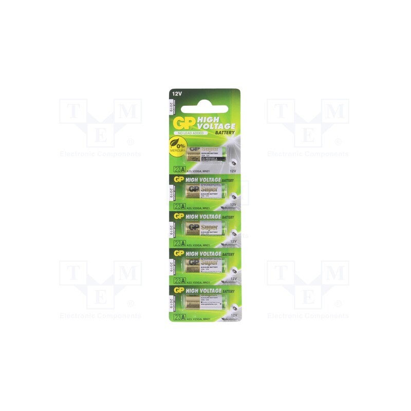 1 set x GP - 23A B5 - Battery: alkaline, 12V, 23A,8LR932, non-rechargeable, Ø10x28mm