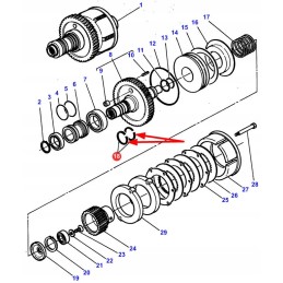 3384502m1 power relay clamping ring