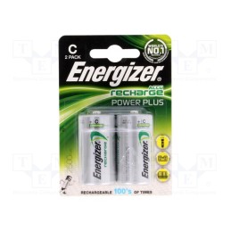 1 set x ENERGIZER - 7638900138740 - Re-battery: Ni-MH, C, 1.2V, 2500mAh, 2pcs.