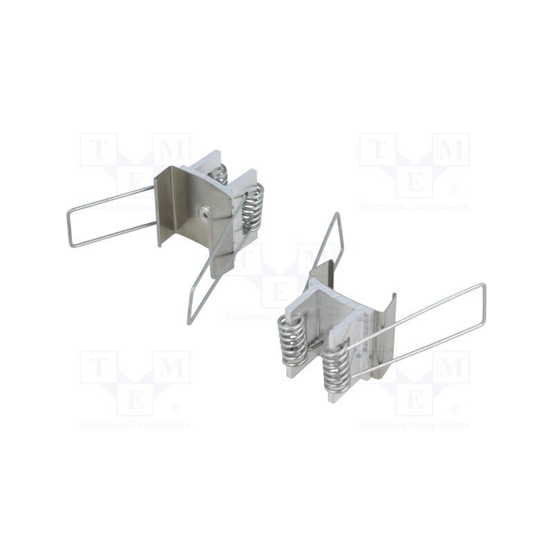 1 set x TOPMET - E4880019S - Holder U7, natural, 20pcs, stainless steel, spring, Kit: 2 holders