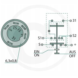 Fendt farmer dipped headlight switch x83024009800
