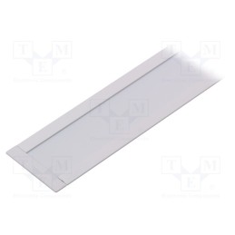 1 set x TOPMET - FLAT8 H/U WH 1M SET STANDARD - Profiles for LED modules, white, white, L: 1m, FLAT8, aluminium