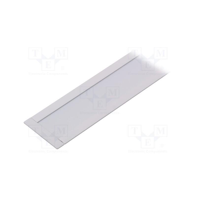1 set x TOPMET - FLAT8 H/U WH 1M SET STANDARD - Profiles for LED modules, white, white, L: 1m, FLAT8, aluminium
