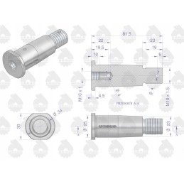 Power steering actuator pin