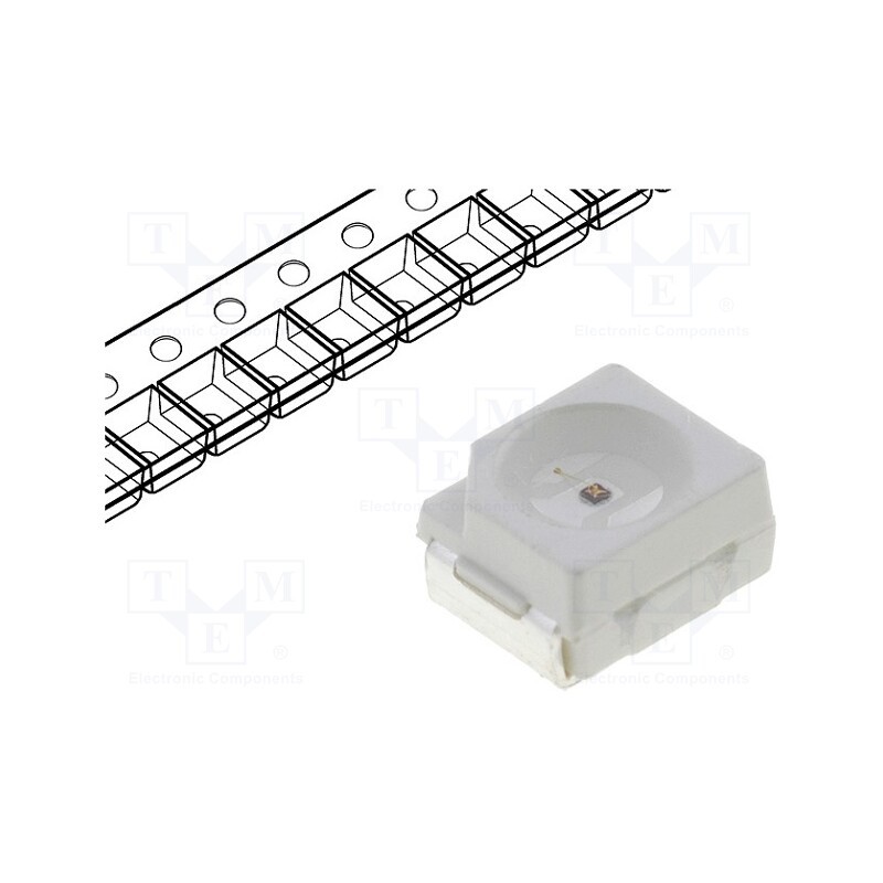 5 pcs x OPTOFLASH - OF-SMD3528R - LED, SMD, 3528,PLCC2, red, 240÷350mcd, 3.5x2.8x1.4mm, 120°, 20mA