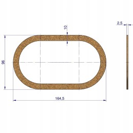 Engine side cover gasket c 330 orig ursus