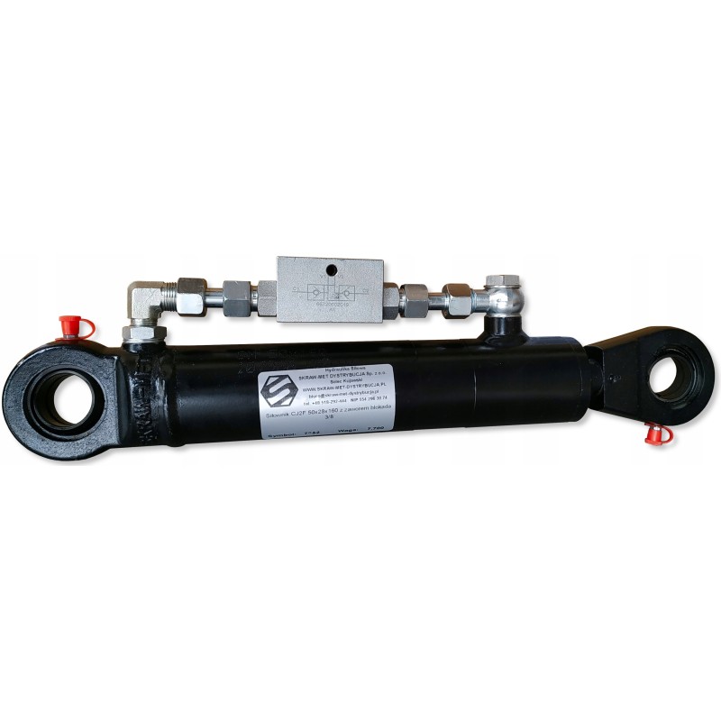 Hydraulic cylinder actuator 50x28 stroke 160 valve 3 8