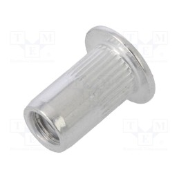 1 pcg x BETA - 1742R-AL M4 - Rivet nuts, M4, aluminium, Ømount.hole: 6mm, L: 11mm, 20pcs.