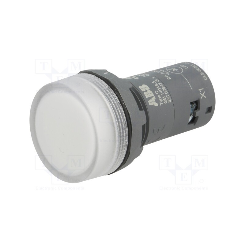 1 pcs x ABB - 1SFA619403R5028 - Control lamp, 22mm, CL2, -25÷70°C, Illumin: LED, Ø22mm, 24VAC, 24VDC