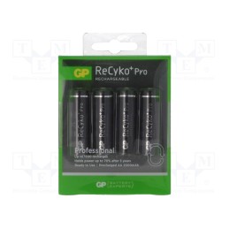 1 set x GP - GP210AAHCBE B4 - Re-battery: Ni-MH, AA, 1.2V, 2Ah, ReCYKO PRO, Ø14.5x50.5mm, 200mA
