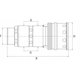 Hydra socket for nh parker 129780 83991555