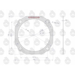 Cover gasket polosi krazelite 0 8mm zetor sp