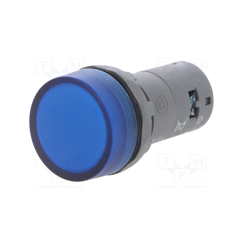 1 pcs x ABB - 1SFA619403R5234 - Control lamp, 22mm, CL2, -25÷70°C, Illumin: LED, Ø22mm, 230VAC, blue