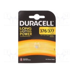 1 set x DURACELL - 377 SR66 - Battery: silver, 1.55V, coin,R626,SR626,SR66, non-rechargeable
