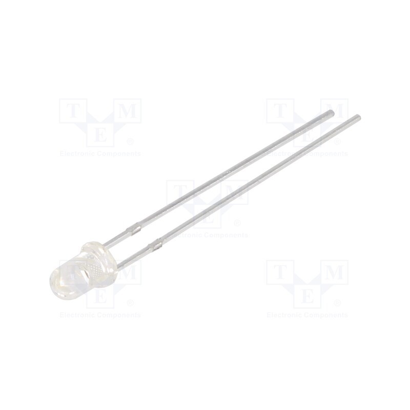 5 pcs x BRIGHTEK (EUROPE) - N0R33L40 - LED, 3mm, red, 6500÷12000mcd, 30°, 1.7÷2.6V, No.of term: 2, -40÷85°C