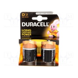 1 set x DURACELL - LR20/D/MN1300(K2) - Battery: alkaline, 1.5V, D, non-rechargeable, 2pcs, BASIC