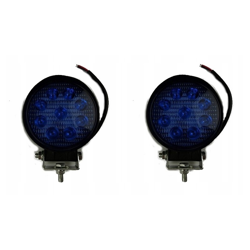 2x blue LED work lamp 27w sprayer