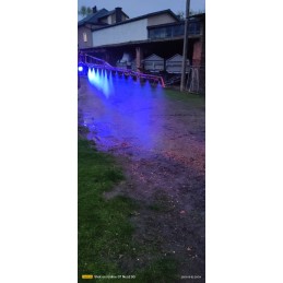 2x blue LED work lamp 27w sprayer