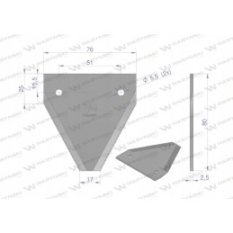 Bizon knife 506000001 knife strip serrated from