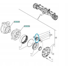 Gear wheel new holland ford fiat case 5169137 cnh